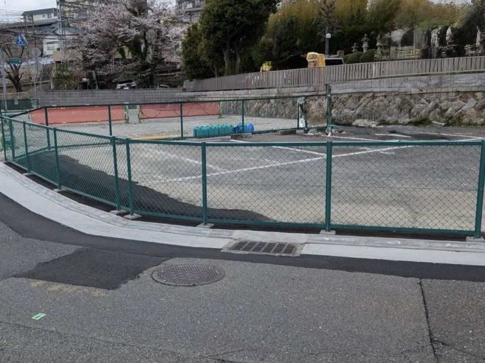 公園フェンス完成
